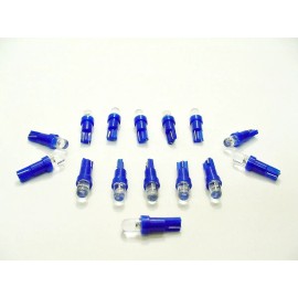 Lumiglow 15 COOL Blue Wedge Dome Instrument Panel Cluster Dashboard LED Light Bulbs 37 GM