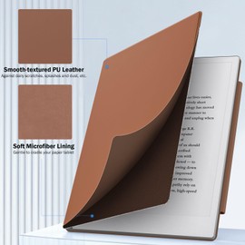 MoKo Case for Remarkable 2 Tablet Case, Lightweight Ultra-Thin Magnetic Case with Wide Pen Protective Clasp, Smart Tablet Cover Folio for Remarkable Tablet 2 10.3" 2020 Release, Brown