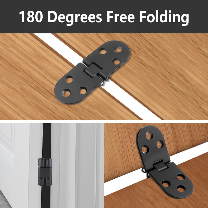 AUXBC Heavy Duty Folding Table Hinges(3.1 x 1.15inch), Zinc Alloy