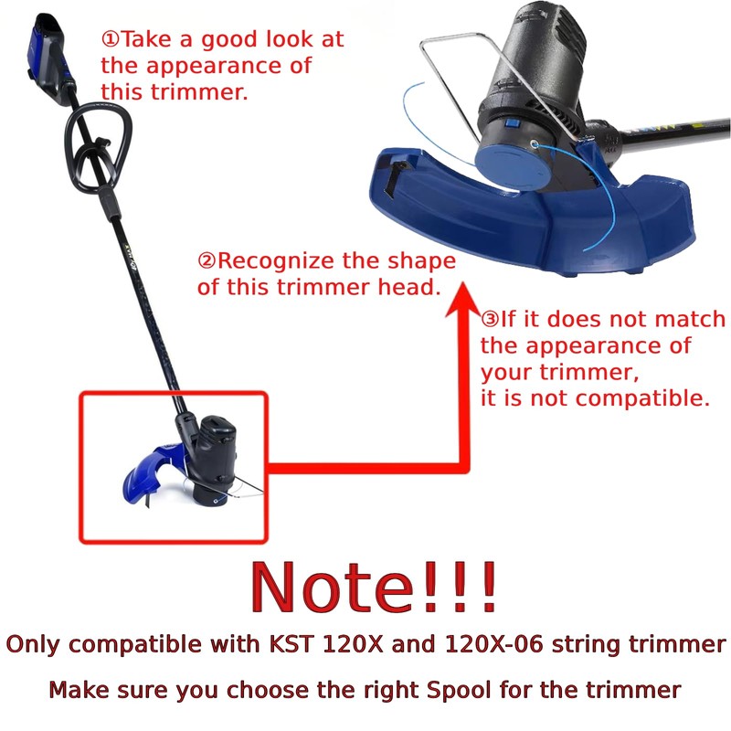 Chway 6 PCS Weed Eater String Compatible with Kobalt 40V