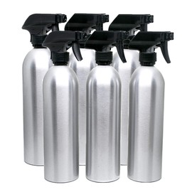 Paquete de 6 botellas vacías de aluminio con pulverizadores de 20 onzas
