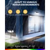 HAARAY Solar Motion Sensor Outdoor Lights with Stakes, In-Ground or