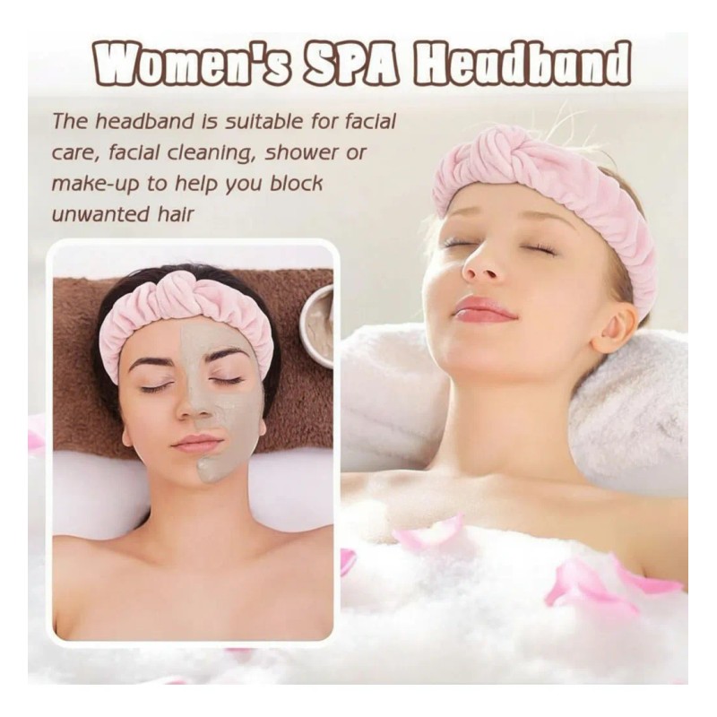 Diadema Para Skincare Y Maquillaje Banda Facial Suave
