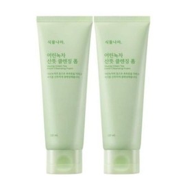 Plant Nara Young Green Tea Refreshing Cleansing Foam 120ml 2 x Basic / 식물나라 어린녹차 산뜻 클렌징 폼 120ml 2개 기본