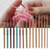 Crochet Set Sweater Needle Plastic Handle Fine Lace Knitting Carbonized