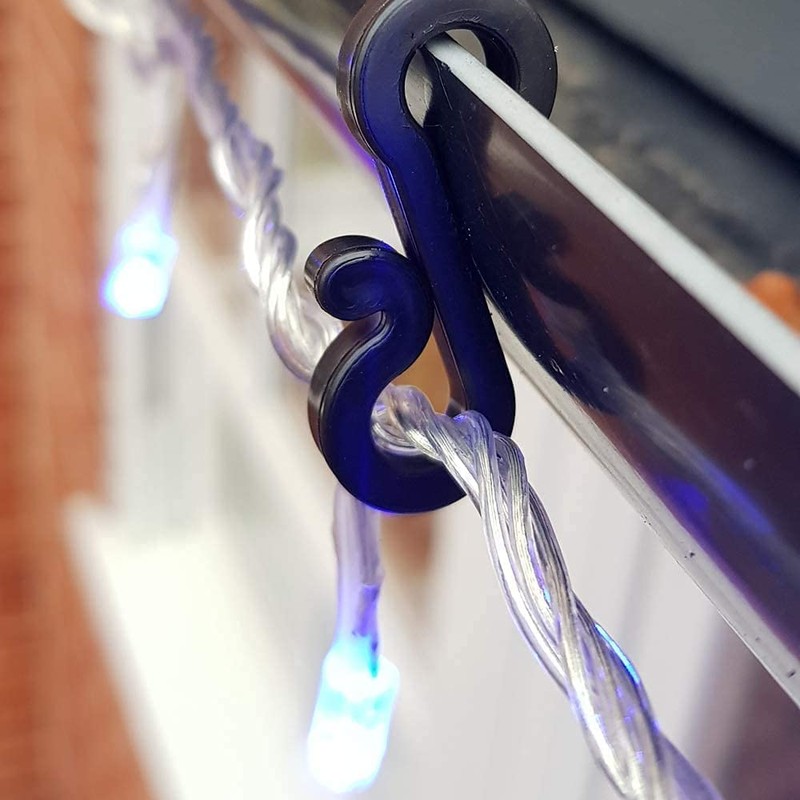 S4U Plastic Gutter Hooks Multi Pack Outdoor Christmas Lights S