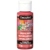DecoArt Crafter's Acrylic Paint, 2-Ounce, Christmas Red