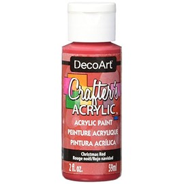 DecoArt Crafter's Acrylic Paint, 2-Ounce, Christmas Red