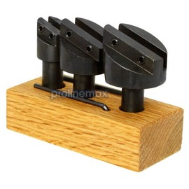 Juego de 3 cortadores de mosca de 1/2 pulgadas, vástago de 3/4 pulgadas, 1-1/2 pulgadas, brocas de herramienta endurecidas