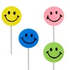 Assorted Happy Face Shaped Lollipops, Rainbow Swirl Lollipop, Mixed Fruit