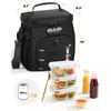SafeDelux Lunch Bag with Combination Lock, Lunch Box for Men
