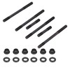Heavy Duty Cylinder Head Studs Nuts Kit Steel Fit for