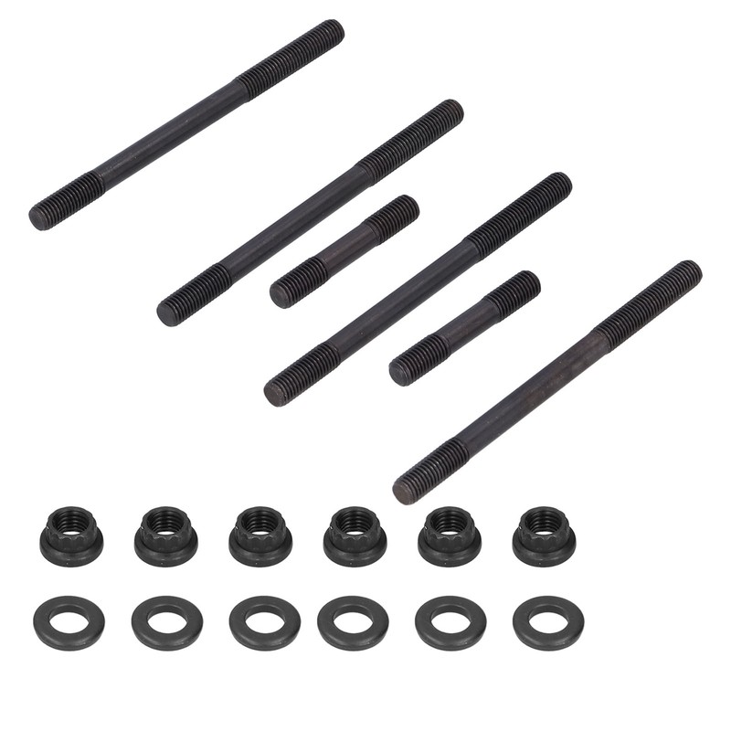 Heavy Duty Cylinder Head Studs Nuts Kit Steel Fit for