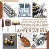 Swpeet 50Pcs Abrasive Sanding Flap Wheel Assortmen Kit, 80 Grit