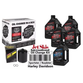 Maxima Full Oil Change Kit Synthetic 20W50 Harley Iron 883 Forty Eight Roadster