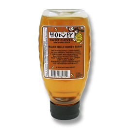 Black Hills Honey Farm 100% USA Raw Unfiltered Sweet Clover Honey Upside Down Squeeze 17oz