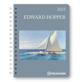 N NEUMANNVERLAGE - Edward Hopper 2025 Diary, 16.5 x 21.6 cm, Pocket Calendar with Twelve Picture Pages and Note Pages, Removable Planner, Year and ... and International Calendar: Diary