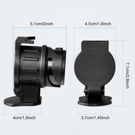 YESLUSY 13 to 7 Pin 12V 13 to 7 Pin Waterproof Trailer Socket Adapter for Car RV Trailer Hitch Bike Carrier