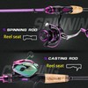 Sougayilang Fishing Pole, 2PC Spinning Rod with EVA and Cork
