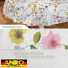 ANRO Oilcloth Tablecloth Wax Tablecloth Washable Garden Tablecloth Round Oval