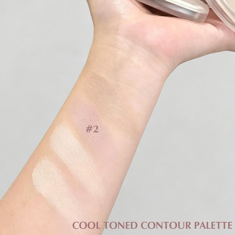 Cool Toned Contour Palette Grey to Mauve For Fair Pale