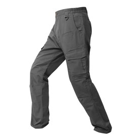 wantdo Men's Tactical Pants Carpenter Utility Cargo Work Pants for Men Stretch Flex Lightweight Outdoor Hiking Pants Grey 32x34