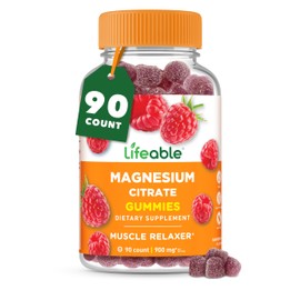 Lifeable Magnesium Gummies for Adults | 900mg Magnesium Citrate Gummies | Vegan Magnesium | for Men and Women | 90 Count