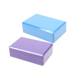 Sosoport Yoga Blocks Bolsters Set 2 High Density Eva Blocks for Yoga Stretching Aid Sky Grey