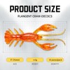 Soft Plastic Bass Fishing Lures, Crawfish Swimbait, 4.5g, 76mm, Pack