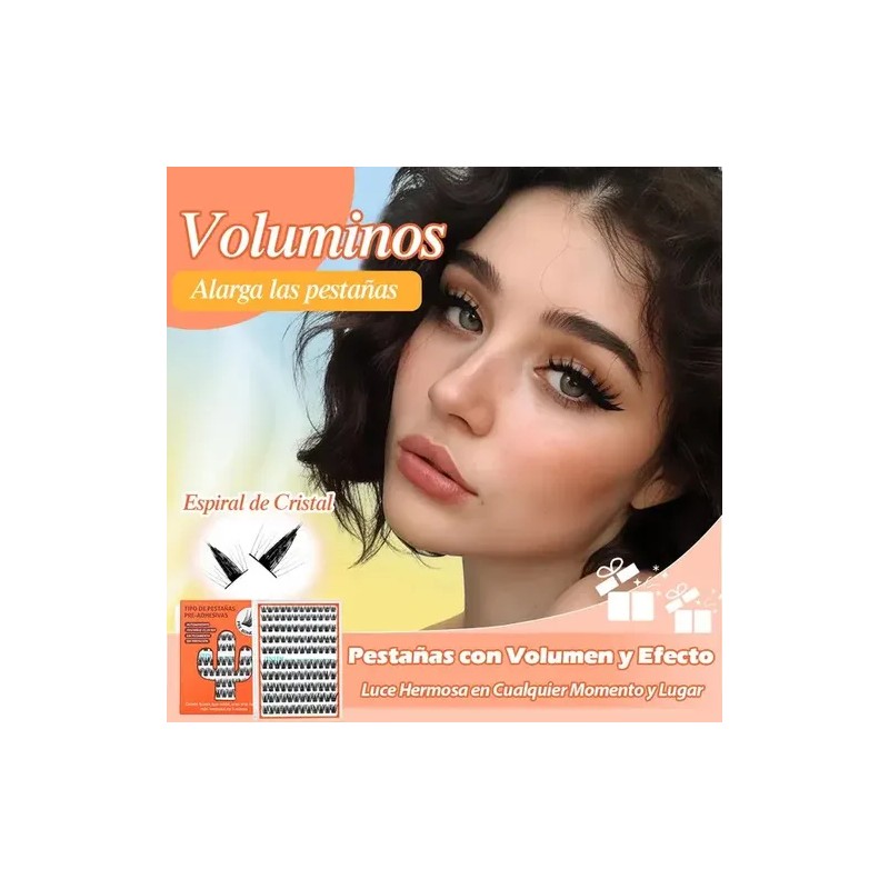 Extensiones Pestanas Autoadhesivas Naturales Mix 10-16mm Diy