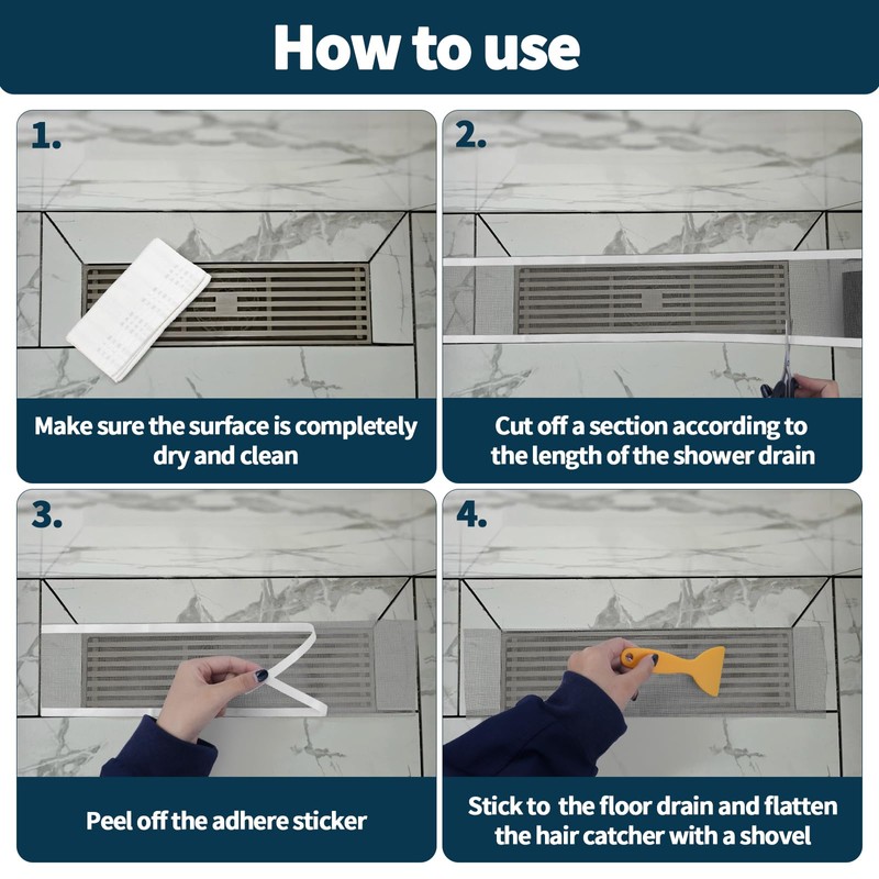 Disposable Shower Drain Hair Catcher