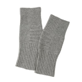 Prettystern Thickened Knitted 100% Cashmere Stretchy Warming Squats Knee Warmers Cashmere Knee Pads Knee Warmers, gray