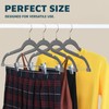 Lifemaster Velvet Skirt Hangers – with Adjustable Clips, 360 Degree