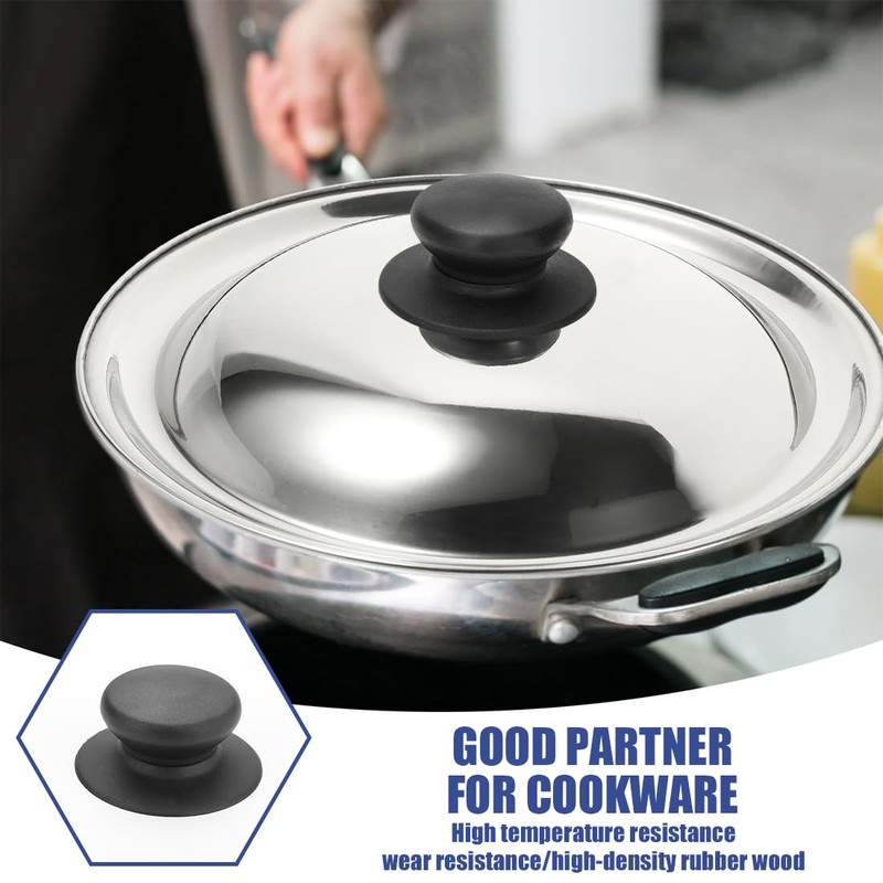 Pack of 2 Pot Lid Handles, Pot Lid Knobs, Universal