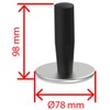 foodis Crepes Plate Cleaning Stamp Oiler with Plastic Handle and