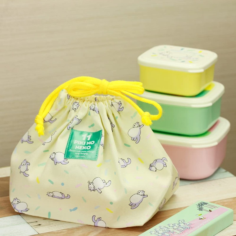 Gakken Staefl K08047 11 Piki Cat Lunch Bag, M Size,