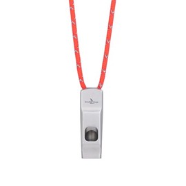 iBasingo Ti9020O - Silbato de titanio para emergencia, equipo de seguridad de supervivencia para acampar con cordón fuerte para senderismo, entrenadores, entrenamiento, llavero deportivo, herramienta