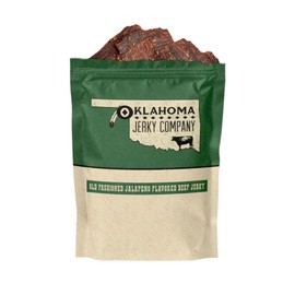 Old Fashioned Jalapeno Beef Jerky - No Frills Tough and Old Style Dry Beef Jerky - All Natural, Gluten Free, No Added Preservatives and No Added MSG, Healthy Protein Snacks, 2 oz (Pack of 1)
