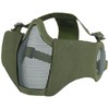 OneTigris 6" Foldable Half Face Airsoft Mesh Mask with Ear