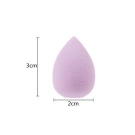 6Pcs Purple Mini Makeup Sponge Small Beauty Sponge Blender Set for Foundation, Powder, Concealer Highlight,and Eye Shadow, Makeup Blenders and Sponges，Face