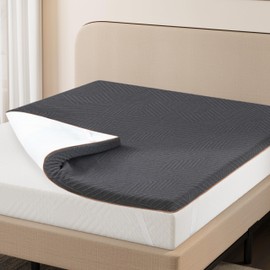 EGOHOME Topper 4 Inch Full Memory Foam Mattress Topper, Gel Foam Mattress Topper for Pressure Relief, Bed Topper in a Box with Removable & Washable Cover, CertiPUR-US Certified, 54"×75"
