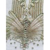 wtbv.n Handmade Rhinestones Applique on net sew on Beads Crystal