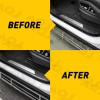 AQJ For Nissan Car Door Plate Sill Scuff Cover Anti