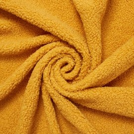 Sherpa Faux Fur Fleece 68/69 Inch Insulating Abrasion Resistant 280 GSM Fabric by The Yard - for Apparel, Accessories, & Décor - Gold (10 Yards)