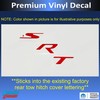 Reflective Concepts SRT Hitch Bezel Inlay Decal fits 2012-2021 Jeep