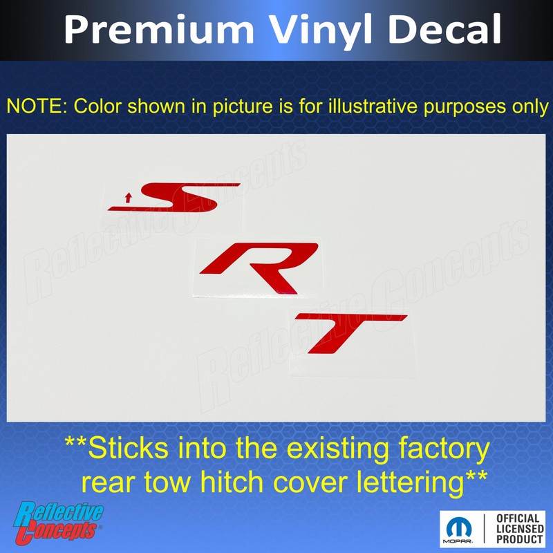 Reflective Concepts SRT Hitch Bezel Inlay Decal fits 2012-2021 Jeep