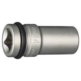 TONE HP4NV-14L Long Socket for Impacts, 0.5 inch (12.7 mm) (1/2 mm), Double Side Width 0.6 inch (14 mm)