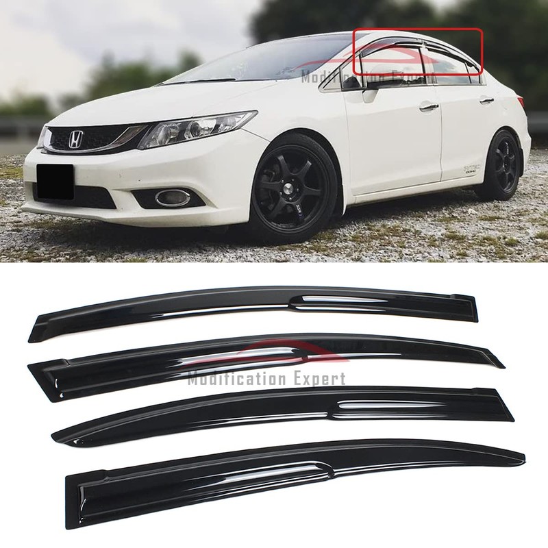 Fits for 2012-2015 Honda Civic Sedan 3D Wavy Mugen Style