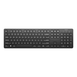 Staples TECH Slim Wireless Keyboard ST63015 – Full-Size 104-Key Compact Design, Quiet Scissor Keys, USB Wireless Dongle, Long Range (Black)