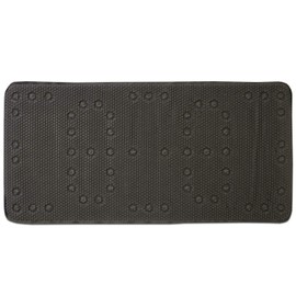 Popular Bath Capri Waffle Extra Thick Tub Mat, Grey